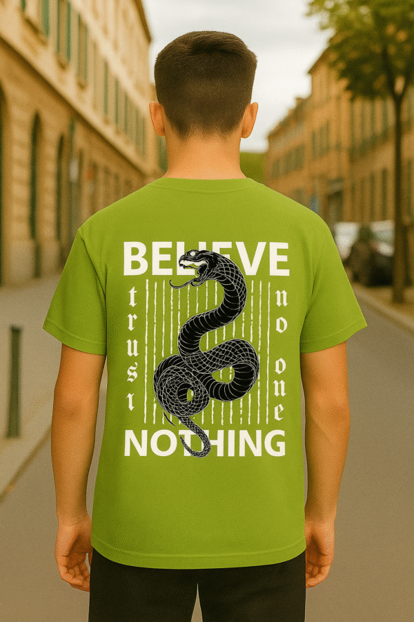Believe Nothing Snake || Olive Green