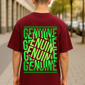 Genuine Bold Graphic || Rocky Maroon