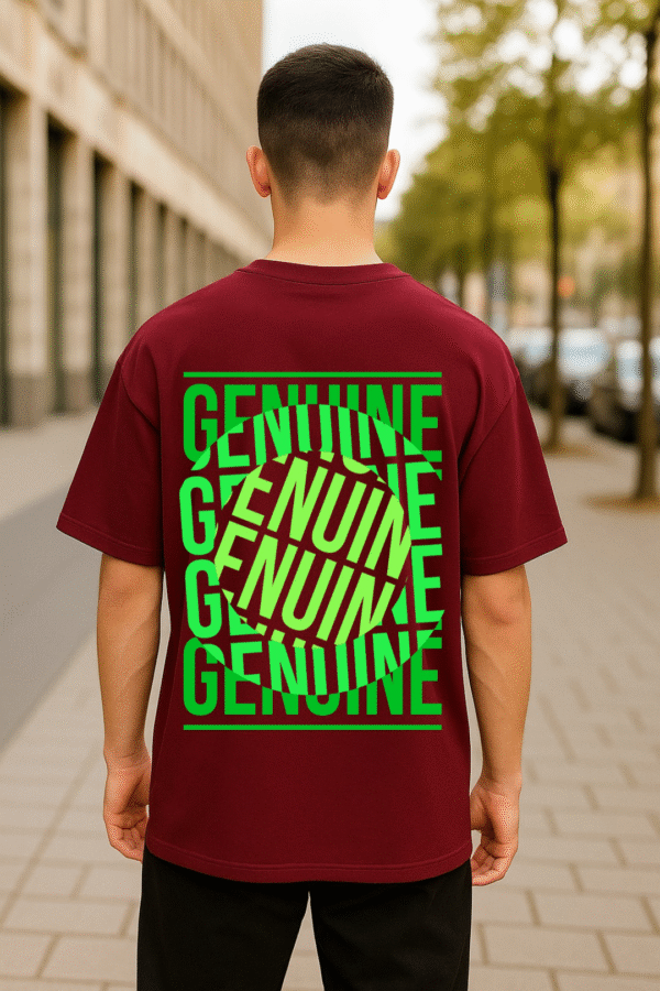 Genuine Bold Graphic || Rocky Maroon